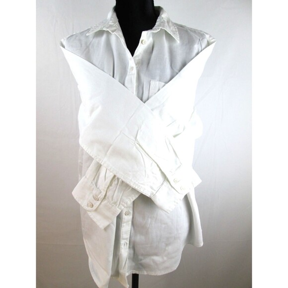 Aerie White Button Down Shirt - Picture 13 of 13